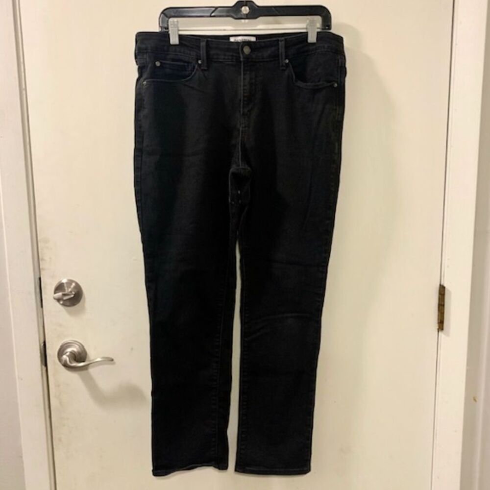DENIZEN From Levi’s Womens 14M 32x30 Black Mid Rise Slim Stretch Jeans - Picture 3 of 10